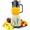 Cecotec Mixer Power Black Titanium RetroGreen, 1200 W, caraffa in vetro da 1,5 L, verde