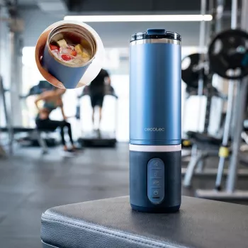 Cecotec Frullatore Power Titanium Shake2Go portatile 180 W contenitore senza BPA 0,6 L Dark Steel