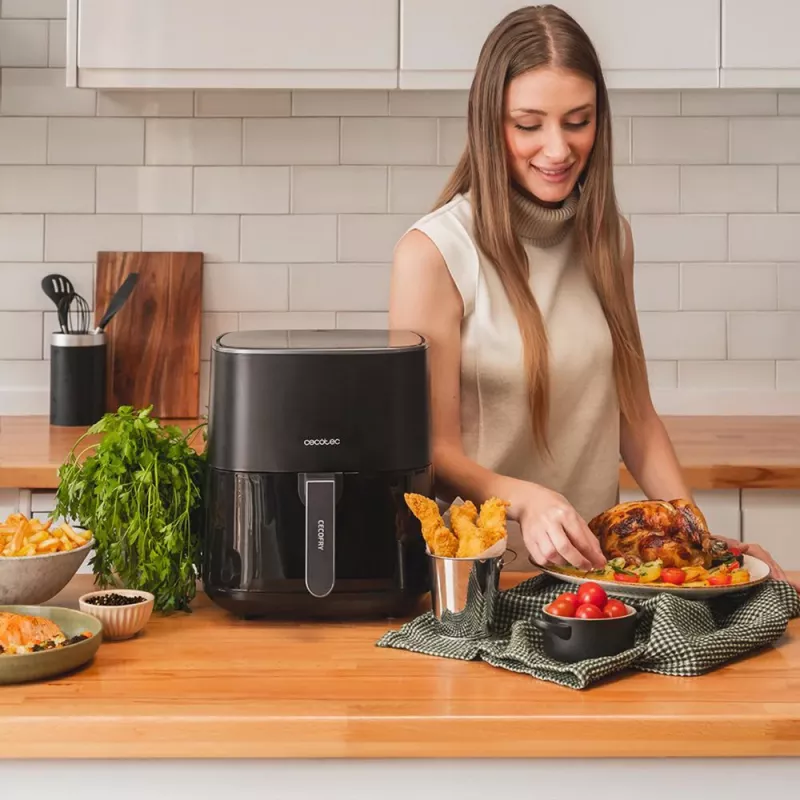 CECOTEC Cecofry Fantastik 5500 friggitrice ad aria, 5,5L, 1500W, nero
