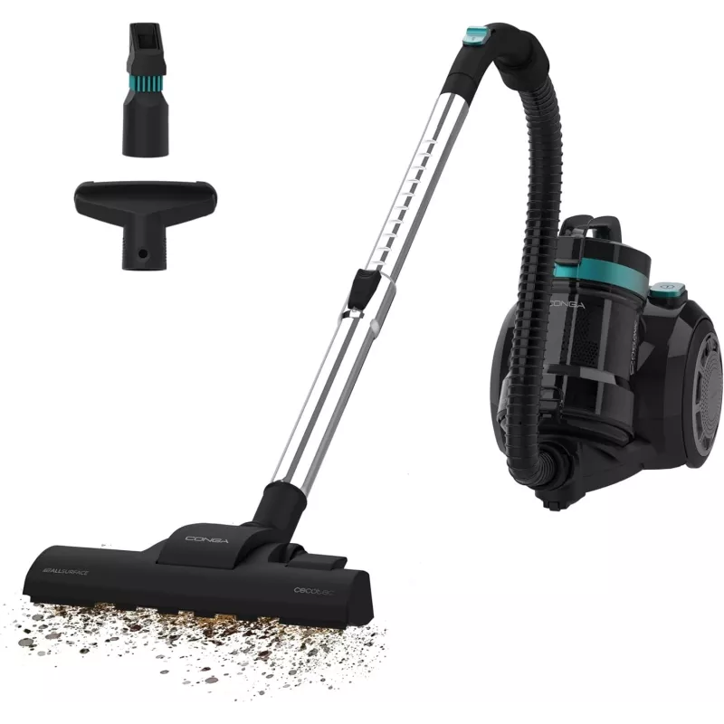 Cecotec Conga Rockstar Cyclonic Plus aspirapolvere senza sacchetto 800W 2L nero