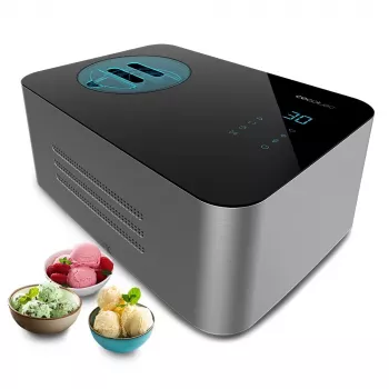 CECOTEC Gelacy 1500 Touch Macchina per gelato, 1,5 l, 150 W, Compressore, Pannello touch, Acciaio inox
