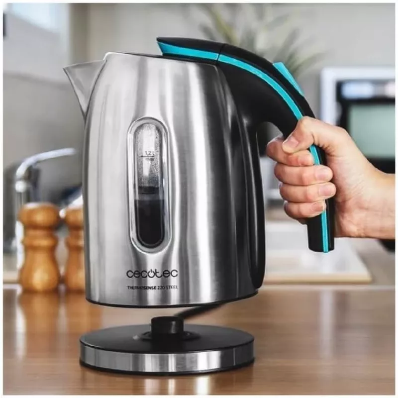 Cecotec Bollitore ThermoSense 220 Steel Elettrico 1630 W 1,2 L Acciaio inox Base rotante 360°