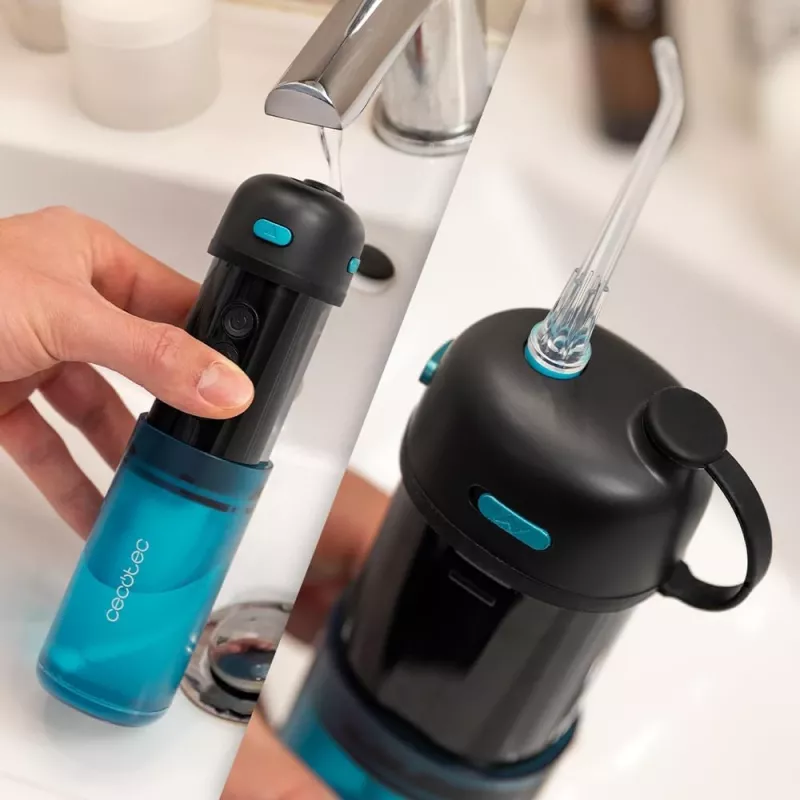 Cecotec idropulsore ToothCare Jet Splash 150 ml nero/blu 2 ugelli
