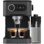 Cecotec Power Espresso 20 Pro Latte Macchina per caffè, 20 bar di pressione, montalatte integrato, semiautomatica, nera, 1350 W