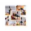 Cecotec Power TitanBlack 1200 XL PerfectCream&Crush frullatore a immersione, 1200 W, acciaio inox/nero