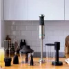 Cecotec Power TitanBlack 1200 XL PerfectCream&Crush frullatore a immersione, 1200 W, acciaio inox/nero