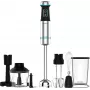 Cecotec Power TitanBlack 1200 XL PerfectCream&Crush frullatore a immersione, 1200 W, acciaio inox/nero
