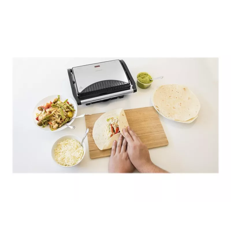 Cecotec Rock'nGrill 1000 grill elettrico 1000 W nero/acciaio inox