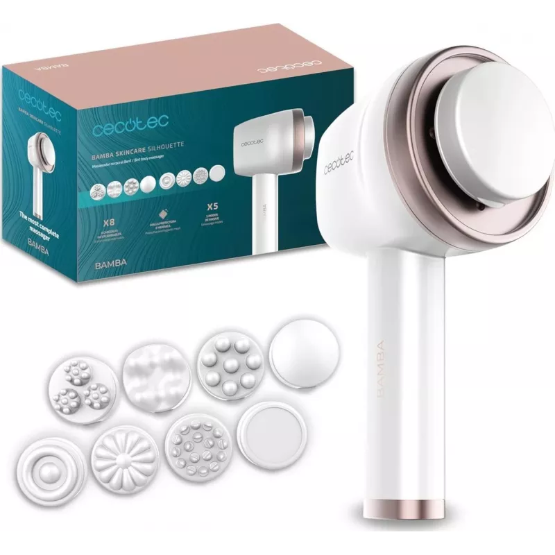 Cecotec SkinCare Push Up massaggiatore viso, bianco