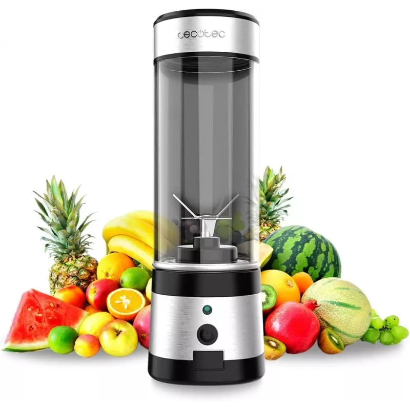 Cecotec Frullatore per smoothie WanderlustMix USB portatile 126 W 0,4 L tritaghiaccio inox