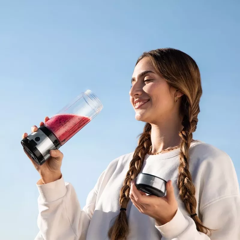 Cecotec Frullatore per smoothie WanderlustMix USB portatile 126 W 0,4 L tritaghiaccio inox