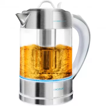 CECOTEC ThermoSense 370 Clear bollitore (acciaio inox/trasparente, 2200 W, 1,7 L)