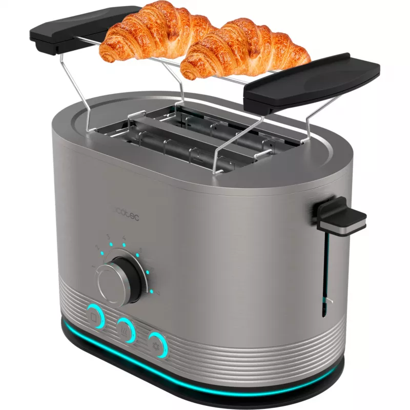 CECOTEC Tostapane Shine&Toast Double (acciaio inox, 850 W, 2 fette)