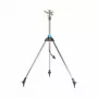 Irrigatore a impulsi CELLFAST su treppiede con settore di spruzzo regolabile 20°-360°, portata fino a 450 m², altezza 55-90 cm, attacco 3/4 inch, ugello in ottone