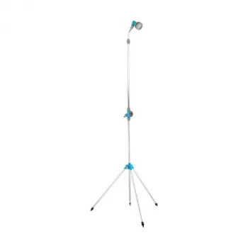 CELLFAST Doccia da giardino con treppiede con testa a 2 funzioni e base
