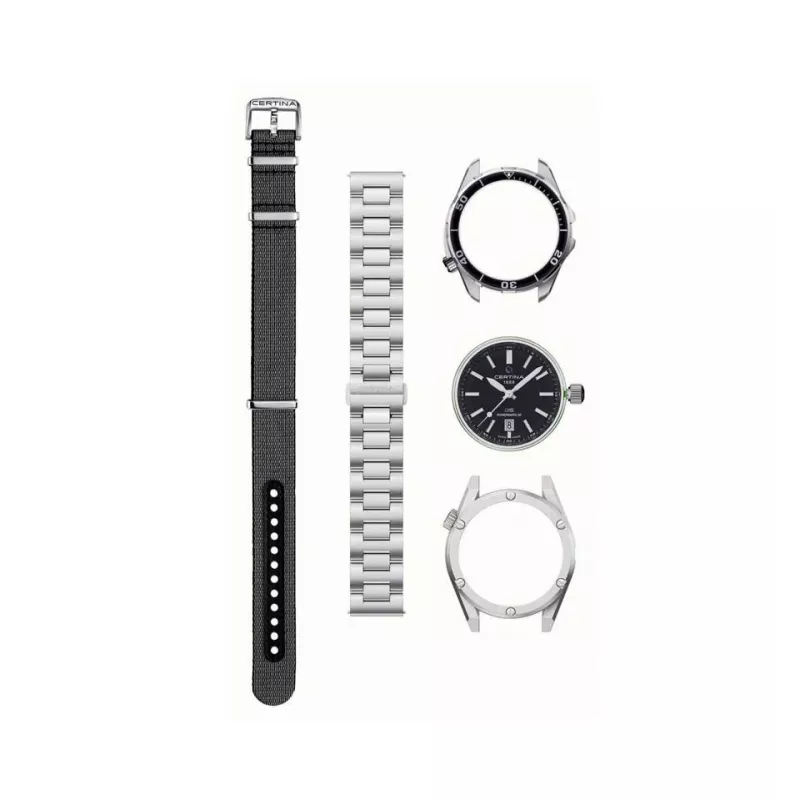 CERTINA DS Action Diver Automatic 43mm quadrante nero cinturino NATO C041407190510