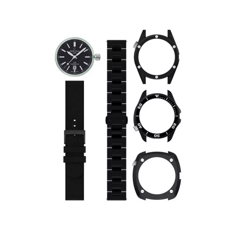 CERTINA DS Action Diver Automatic 43mm quadrante nero cinturino NATO orologio da uomo C041407390510