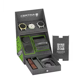 CERTINA DS Action Diver orologio da uomo automatico 43mm quadrante argento cinturino NATO grigio C041407190310