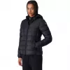 Champion Giacca da donna con cappuccio imbottita in polyfill, nero, M