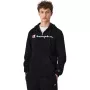 Champion Felpa con cappuccio full-zip uomo nera 220255 KK001 S