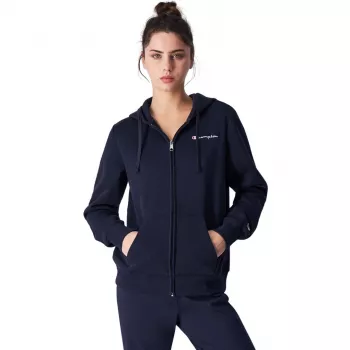 CHAPPI Champion Felpa con cappuccio e zip blu navy 117531 BS501 M