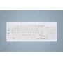 CHERRY Contour Active Key QuickClean AK-C7012 tastiera con filo, nero, QWERTY, USB, CHERRY SX Scissor Technology, 105 tasti, Slim Design, superficie disinfettabile