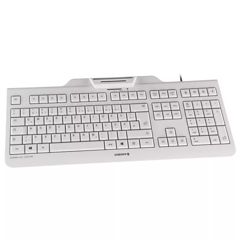 Cherry KC 1000 SC tastiera USB con filo con lettore smartcard – layout US/internazionale, nero