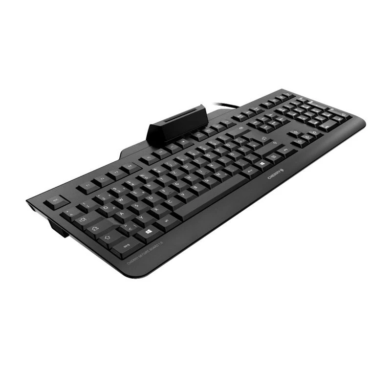 Cherry SECURE BOARD 1.0 tastiera con filo con lettore NFC, layout UK, nero