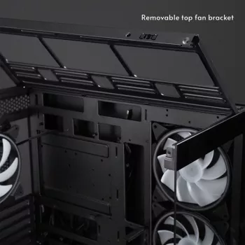 Chieftec Vista Max GX-30B-OP case Mid Tower ATX con 4 ventole ARGB e vetro temperato, nero