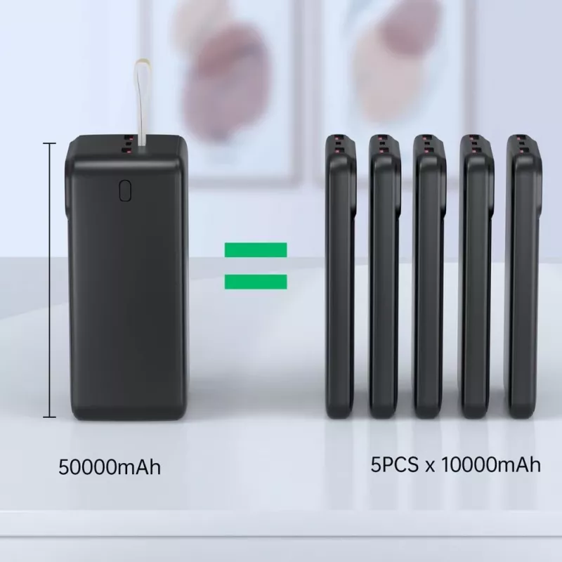 CHOETECH B732 Power Bank 50000 mAh 22.5W PD & QC - nero