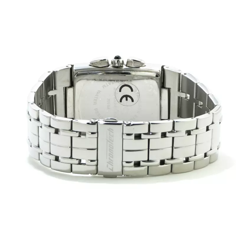 CHRONOTECH CT7018B-05M Orologio unisex analogico 28mm acciaio inox argento