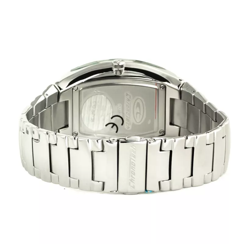 CHRONOTECH CT7065M-02M Orologio da uomo analogico al quarzo 36mm acciaio inox quadrante nero cinturino argento