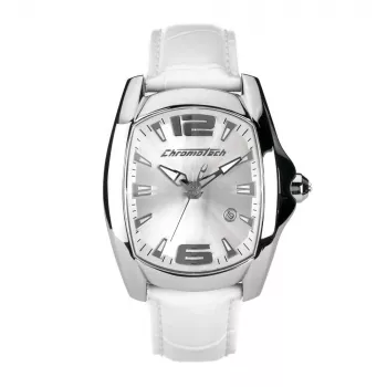 CHRONOTECH CT7107M06 orologio da uomo analogico al quarzo 40mm quadrante nero cinturino in pelle