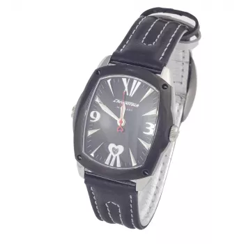 CHRONOTECH CT7696L-12 Prisma Orologio unisex al quarzo 34 mm quadrante bianco cinturino in pelle bianco