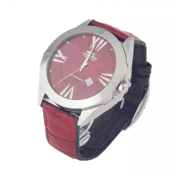 CHRONOTECH MAN CT7636M-02 Orologio cronografo al quarzo 50mm quadrante nero cinturino in pelle