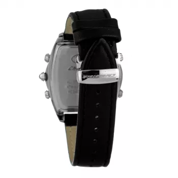 CHRONOTECH MAN CT7677M-02 orologio analogico al quarzo 45mm quadrante nero cinturino in pelle