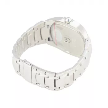 CHRONOTECH MAN CT7988M-65M Orologio analogico al quarzo 41mm acciaio inox quadrante nero cinturino milanese argento