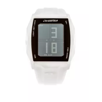 CHRONOTECH MAN RW0024 40mm orologio analogico al quarzo con quadrante nero e cinturino in pelle