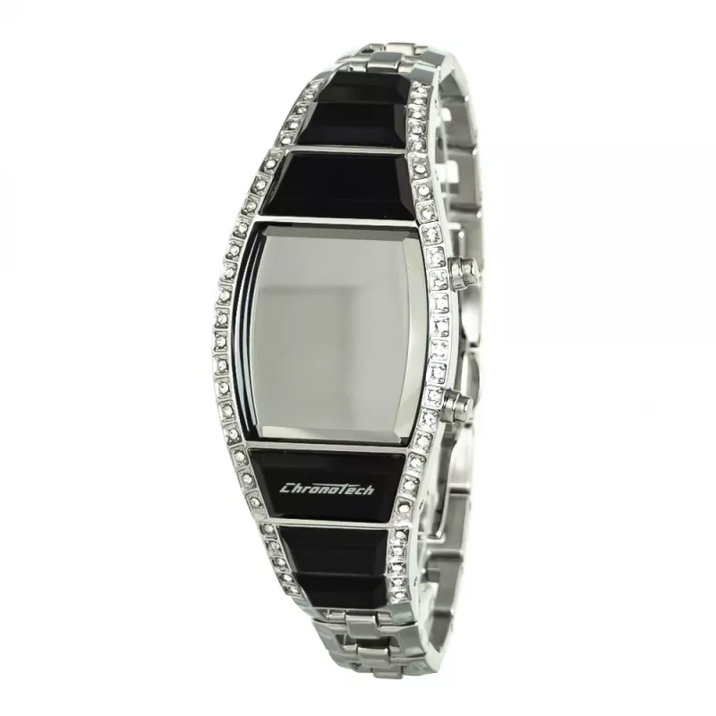 CHRONOTECH orologio da donna CT7122LS-03M quarzo analogico 28mm argento acciaio inox
