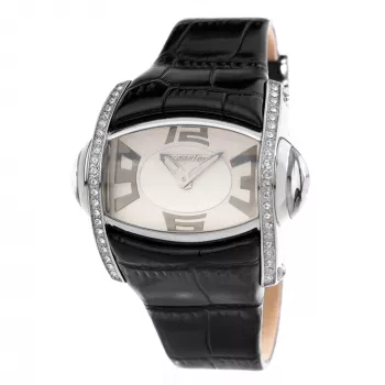 CHRONOTECH donna CT7681M-30S orologio da polso analogico al quarzo 48mm quadrante nero cinturino in pelle