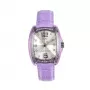 Chronotech Orologio da donna RW0003 Orologio analogico al quarzo 30mm cassa in acciaio inox quadrante bianco cinturino in pelle nero