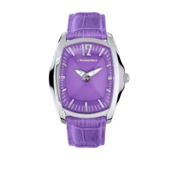 CHRONOTECH Orologio da donna CT7219L07 30mm Cinturino in pelle bianco