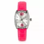 Orologio da donna CHRONOTECH RW0005 35 mm analogico al quarzo quadrante argentato cinturino in pelle nero