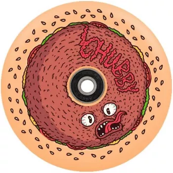 Chubby Wheel 110mm Red Donut - ruota per monopattino freestyle con cuscinetti ABEC-9