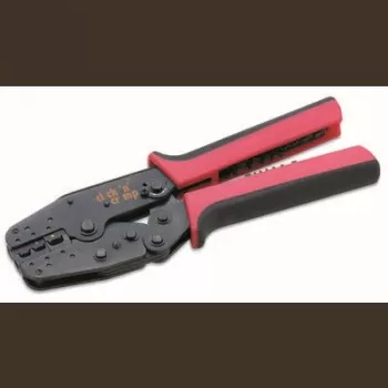 Cimco set di 5 pinze crimpatrici con inserti intercambiabili per connettori isolati e non isolati, 0,5-6 mm², Click 'n' Crimp 106002