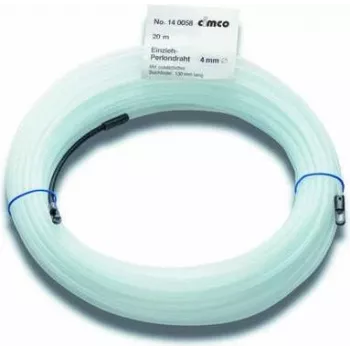 CIMCO filo di trazione in Perlon 15 m, 3 mm, bianco, con occhiello 140056