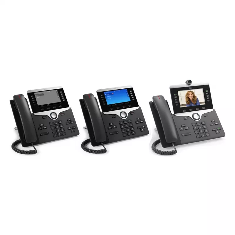 Cisco telefono IP 8851 – Charcoal telefono da tavolo VoIP con SIP, Gigabit Ethernet, Bluetooth e PoE