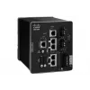 Cisco ISA 3000 Industrial Security Appliance con 2 porte in rame e 2 in fibra ottica, throughput firewall 1 Gbps, montabile su guida DIN
