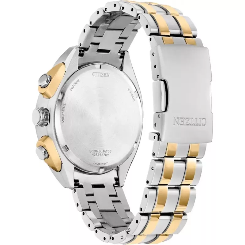 CITIZEN Eco-Drive cronografo orologio uomo CA4544-53L 43mm quadrante blu acciaio inox