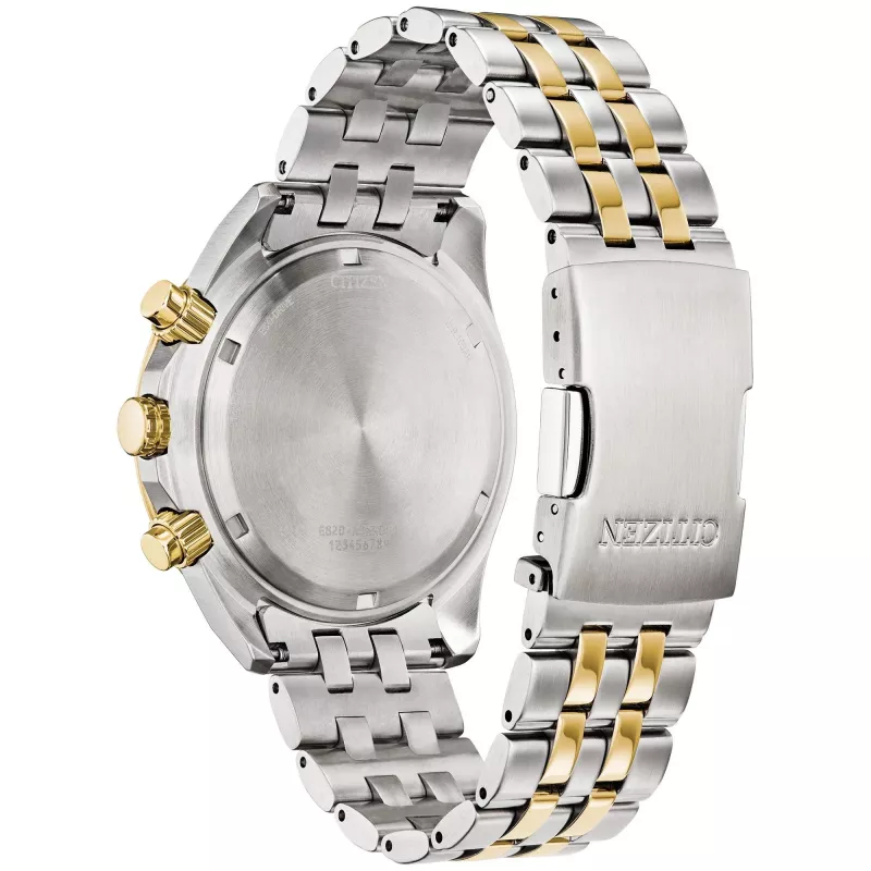 Orologio CITIZEN Eco-Drive cronografo BL5564-55H 44mm acciaio inox quadrante grigio